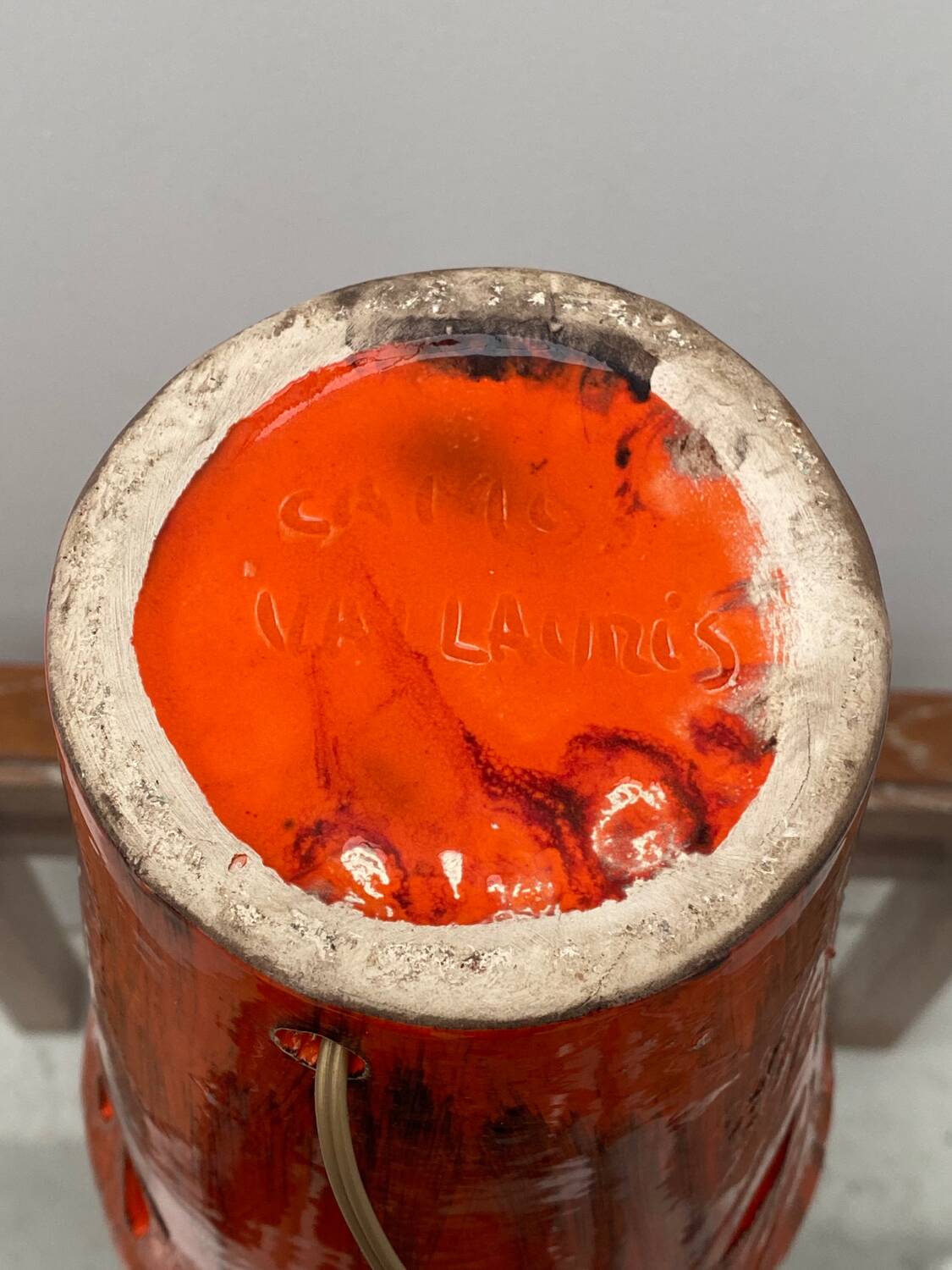 Ceramic lamp by Honoré CAMOS - VALLAURIS, 1960