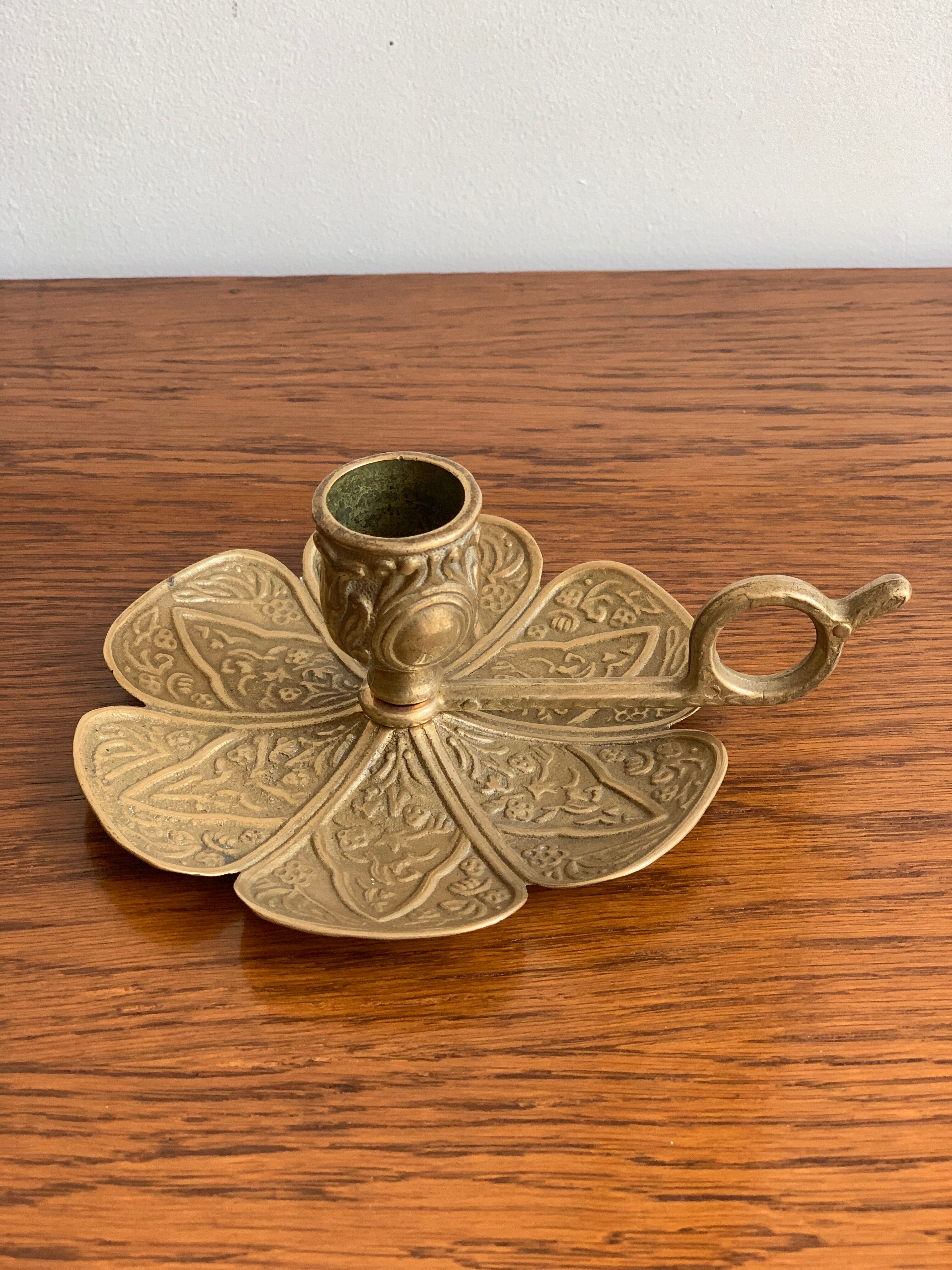 Brass candle holder