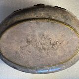 Art-Deco Bread Basket in hammered copper, Turtle shape