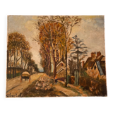 J.gibert huile sur toile