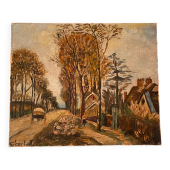 J.gibert oil on canvas