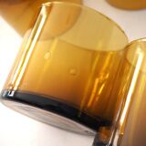 6 verres ambre