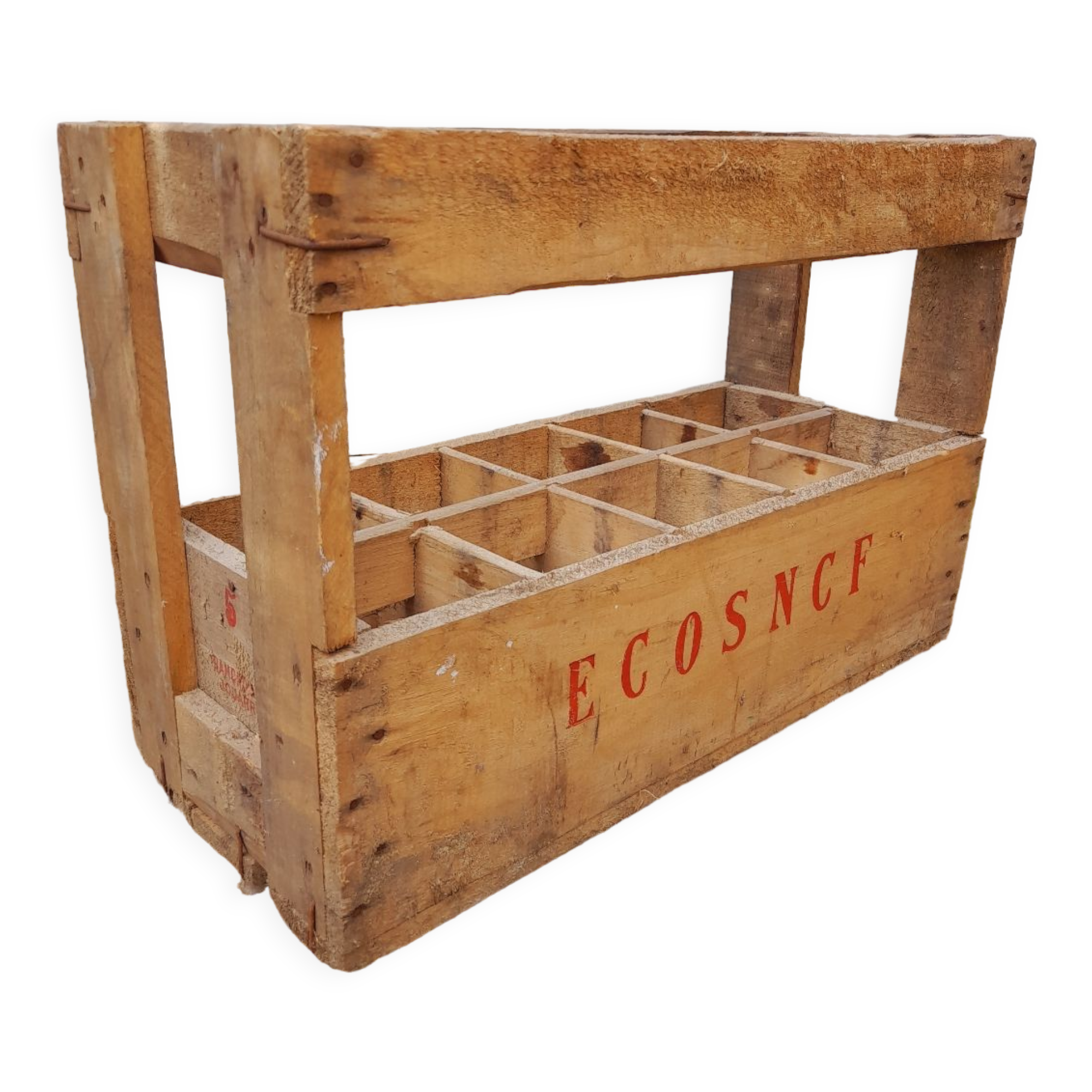 Wooden bottle rack