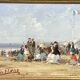 Francis CRISTS, Lively Beach, Oil On Canvas