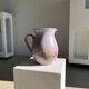 Vintage purple carafe with field flower patterns H:20cm