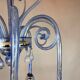 Five-Arm Murano Glass Chandelier With Scrollwork, 20th Century