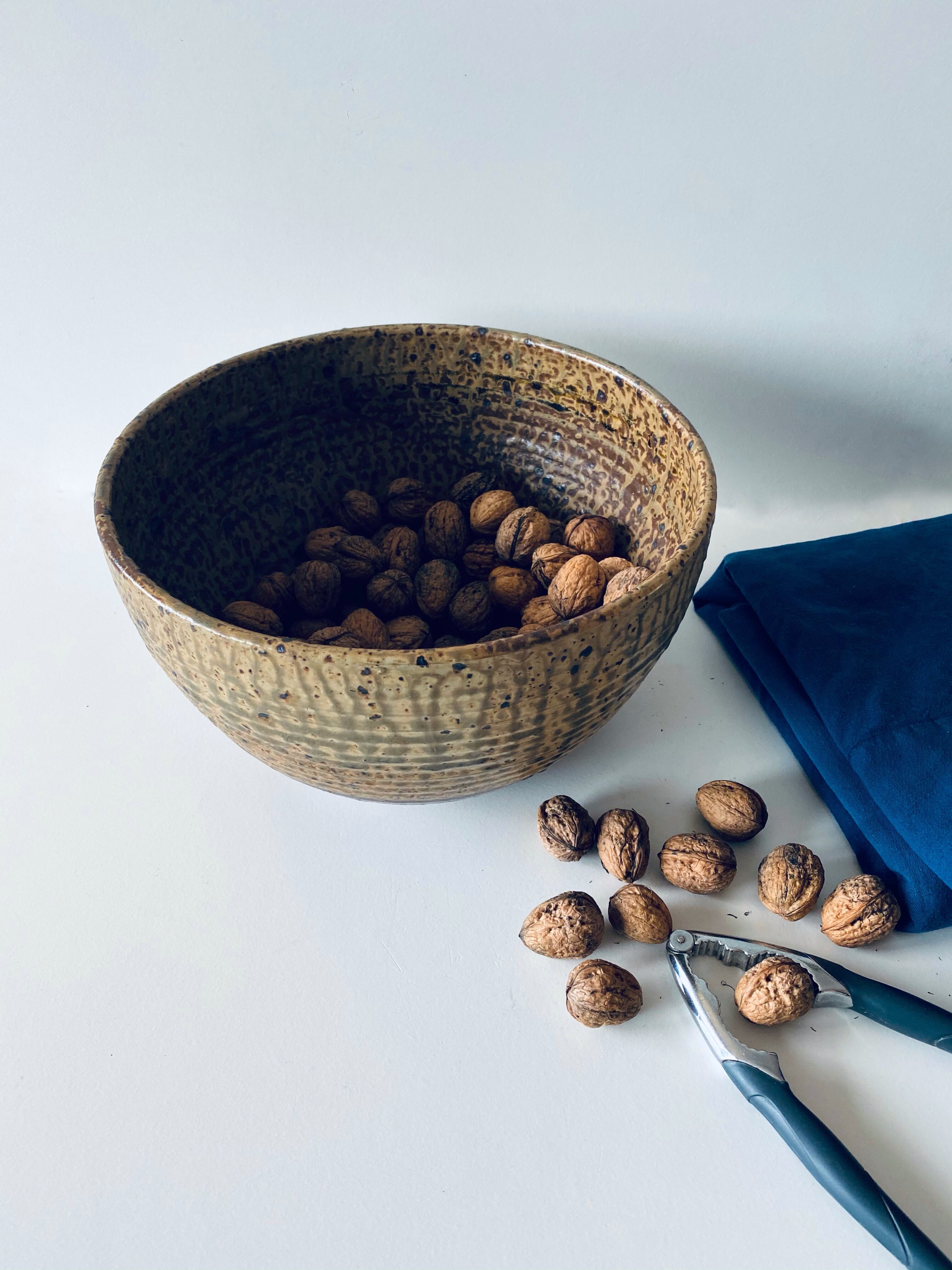 Signed sandstone bowl