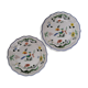 Two dessert plates Gien Birds of Paradise