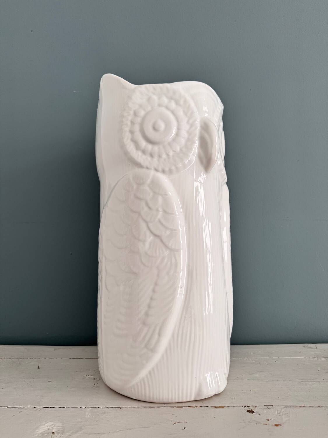 Vintage ceramic owl umbrella stand