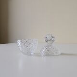 Pineapple cut glass box