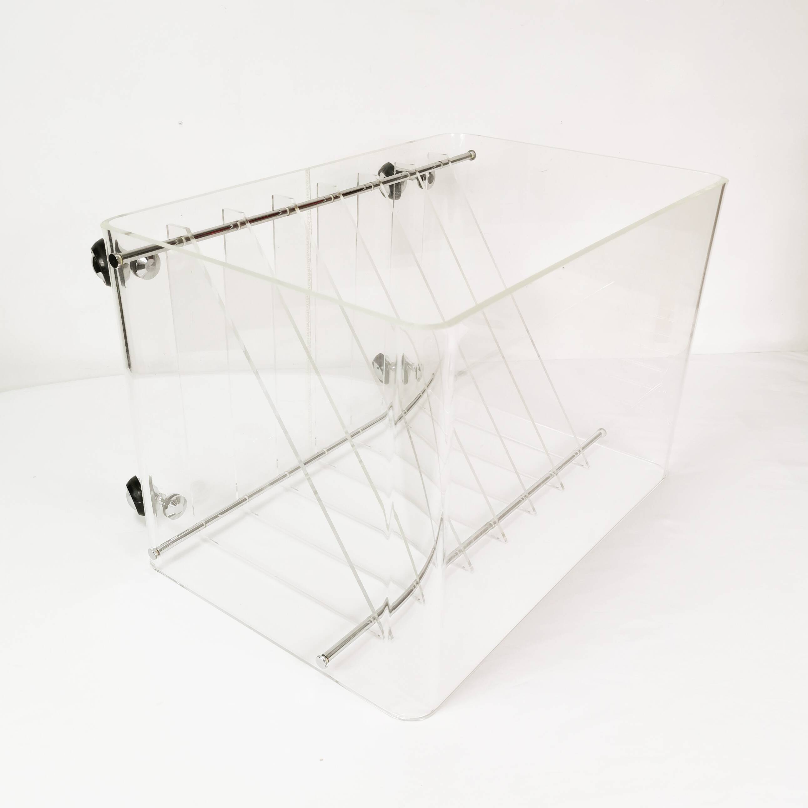 Space-age vinyl record cabinet, Roche Bobois, designed by M. Dumas, France