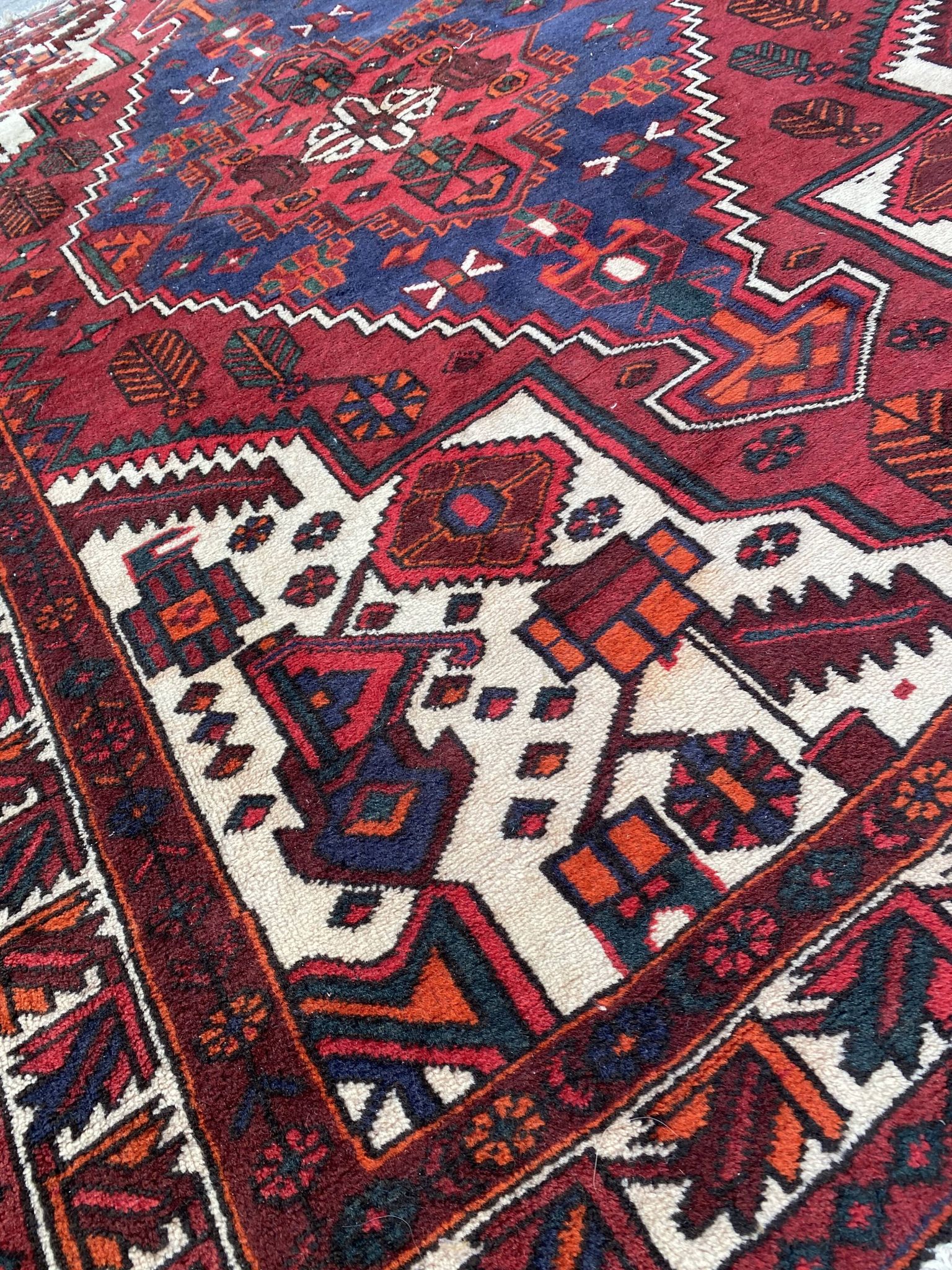 Tapis ancien persan Hamadan 160x218 cm