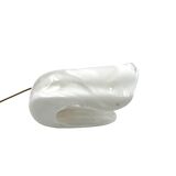 Murano blown shell shaped glass sculptural table lamp, La Murrina Italy 197