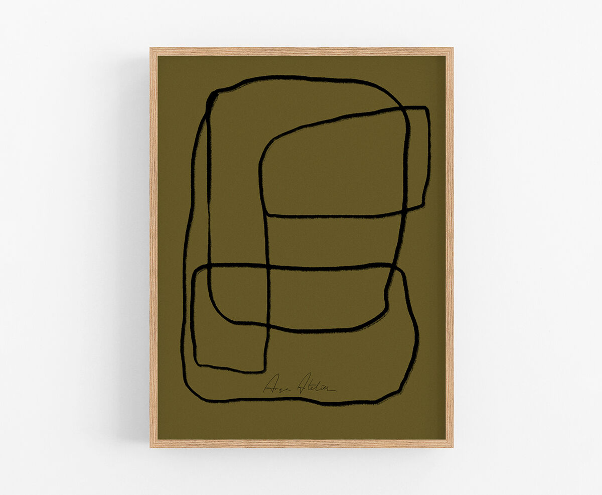 Impression d'art giclée abstraite 50x70cm