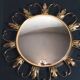 Miroir soleil " œil-de-sorcière " 50s. deknudt hollywood regency