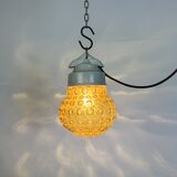 Vintage White Porcelain Pendant Light, 1970s