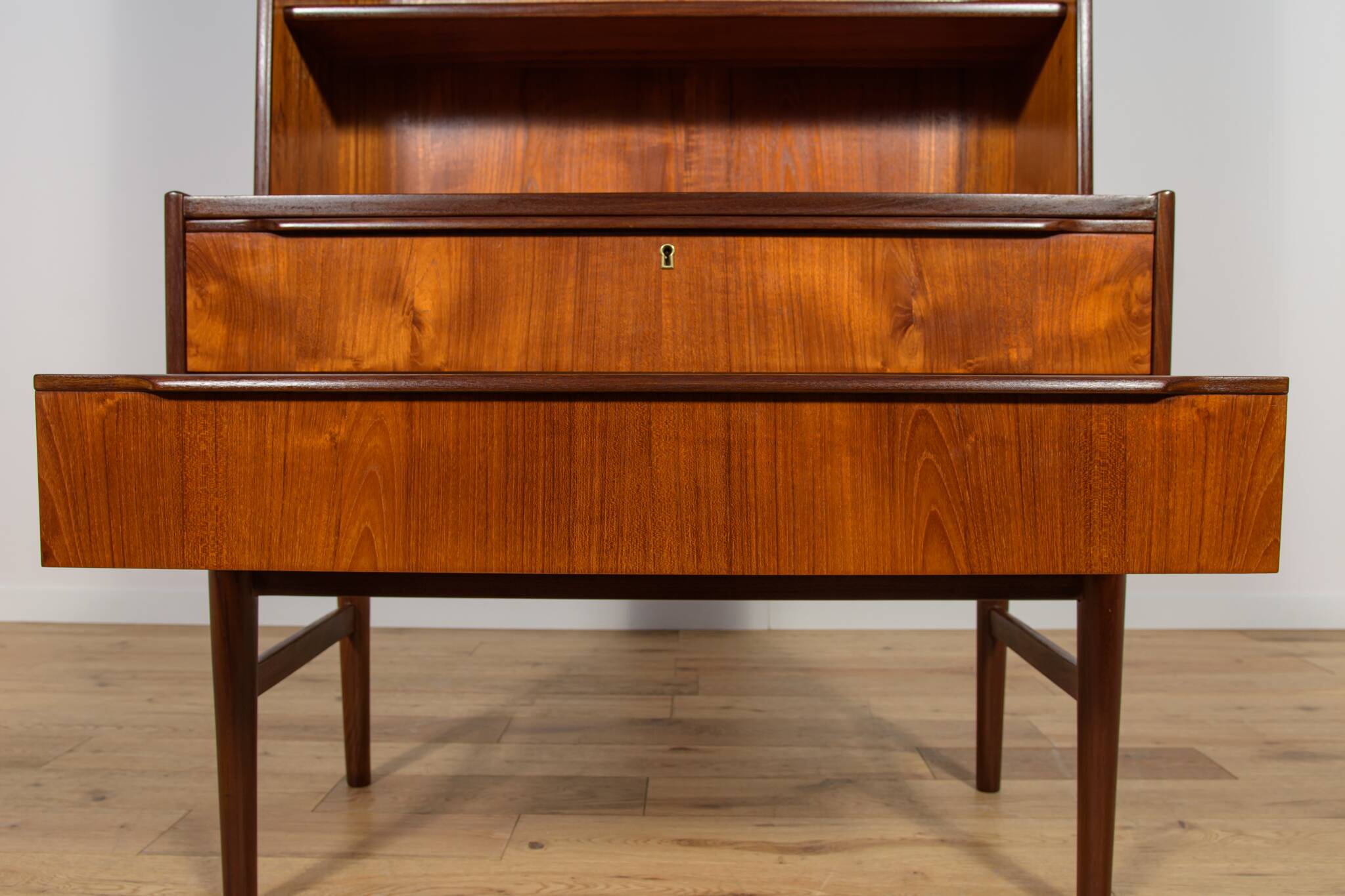 Mid-Century Teak Shelf, Denmark, 1970s