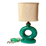 Table lamp in art ceramic Bordeaux