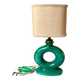 Table lamp in art ceramic Bordeaux