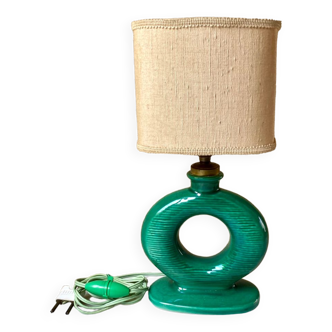 Table lamp in art ceramic Bordeaux