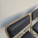 Pair of vintage 1950s Lafuma black folding chairs