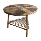 Rattan coffee table