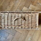 old wicker trunk