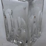 Chiseled crystal carafe