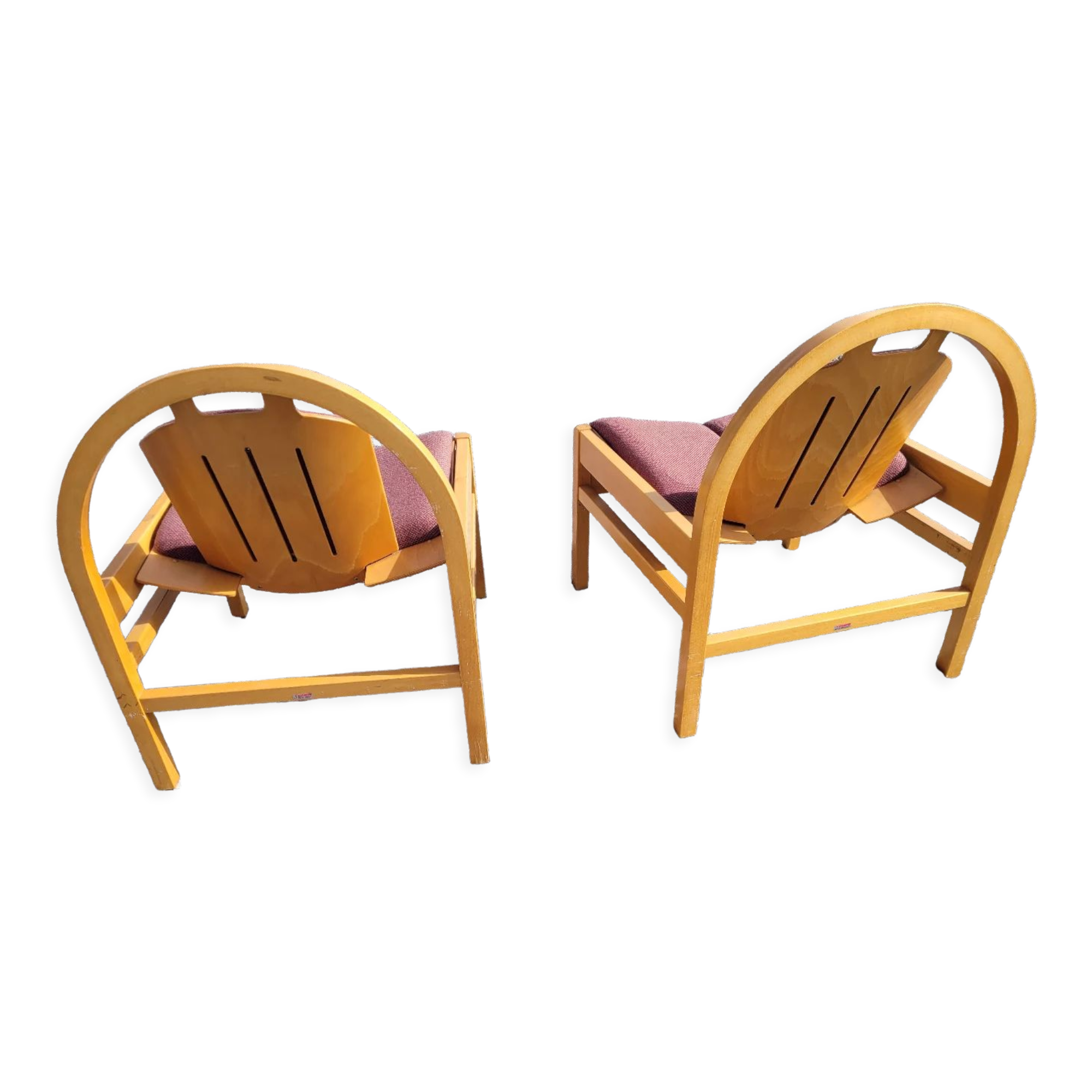 Pair of baumann armchairs from the 70s