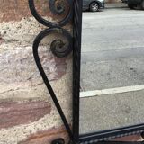 Vintage mirror 1960 metal 72x64cm