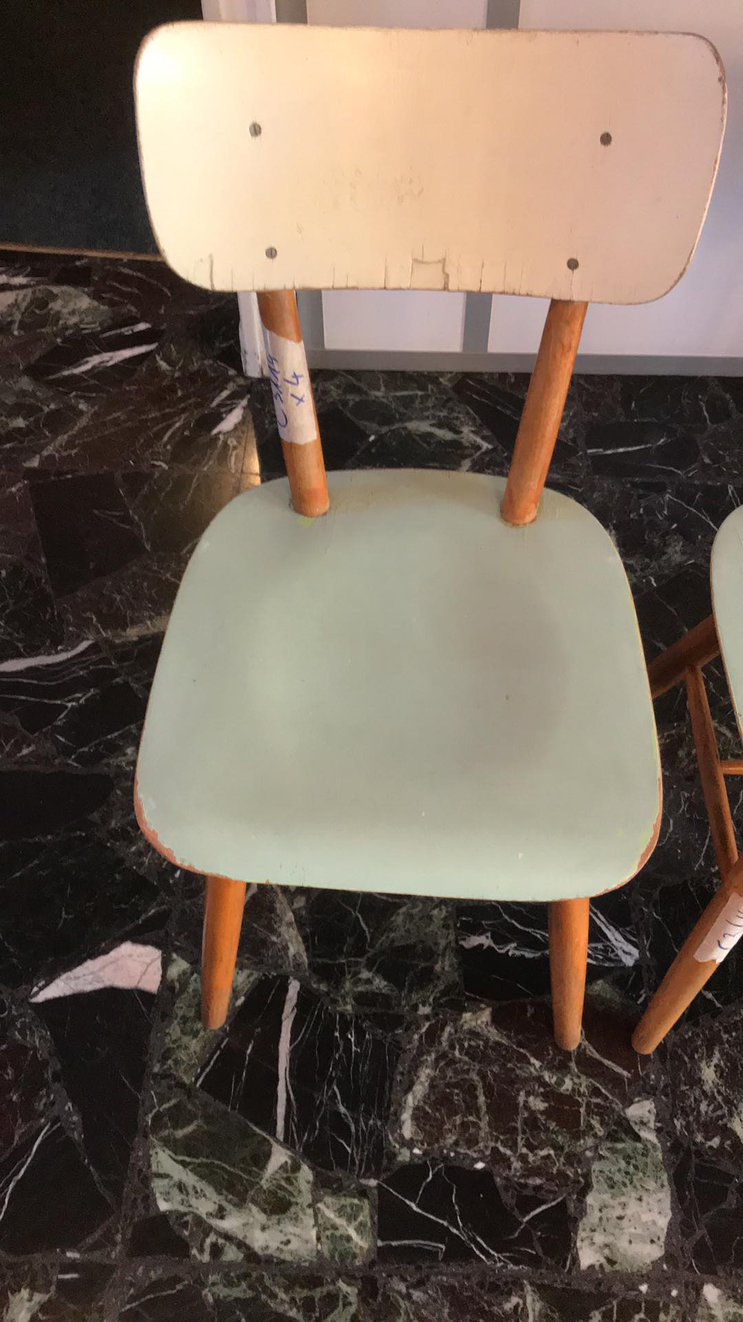 Set of 4 vintage chairs produced by Ton, 1960