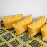 Moroccan cactus silk pillow