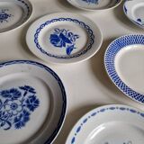Set of 12 old flat plates