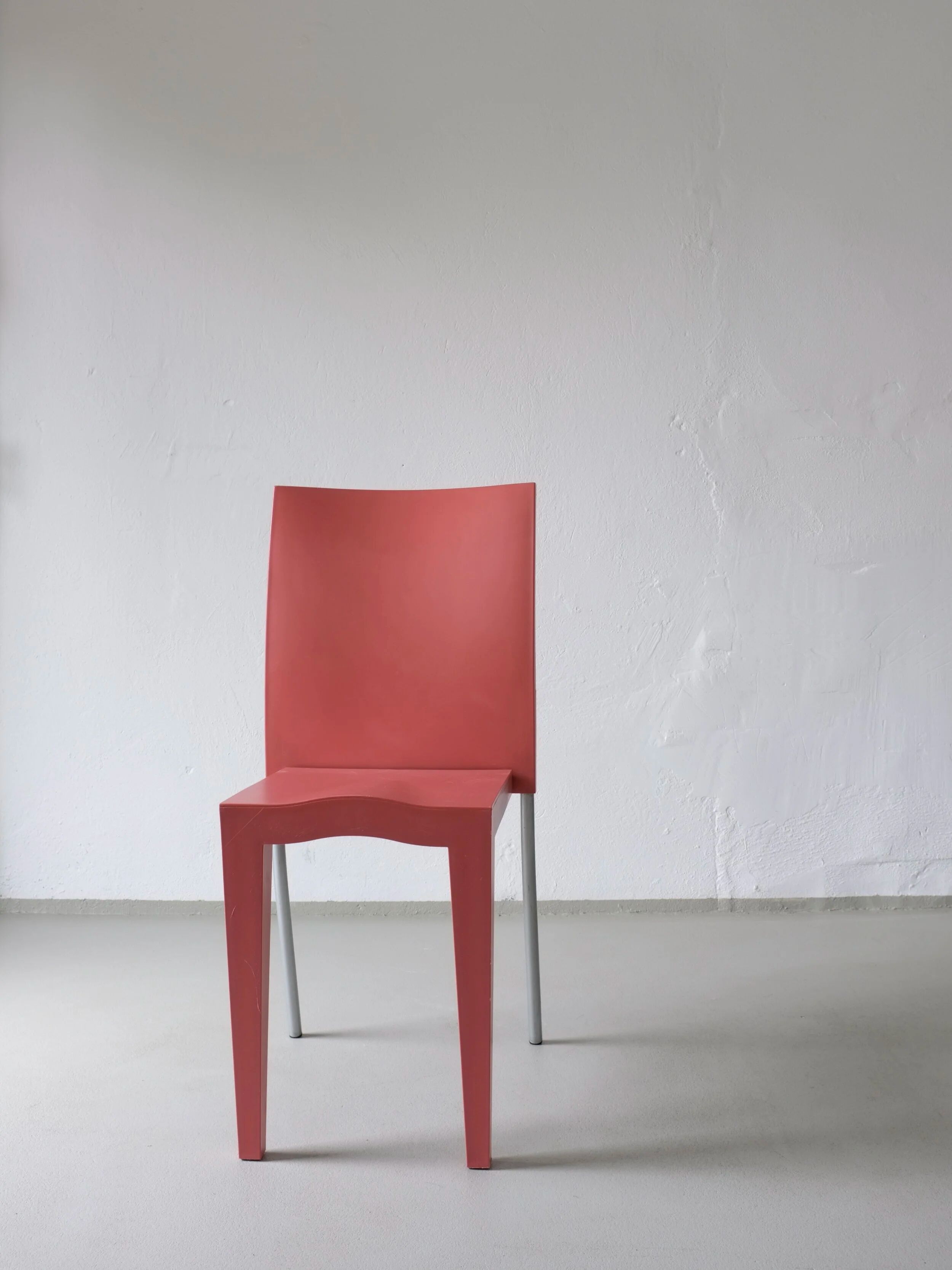 4 Kartell Coral Pink "Miss Global" Chairs by Philippe Starck | 1990s