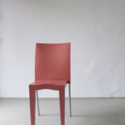 4 Kartell Coral Pink "Miss Global" Chairs by Philippe Starck | 1990s