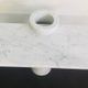 Console Table Loico Model in White Carrara Marble by Angelo Mangiarotti for Skipper, 1990s