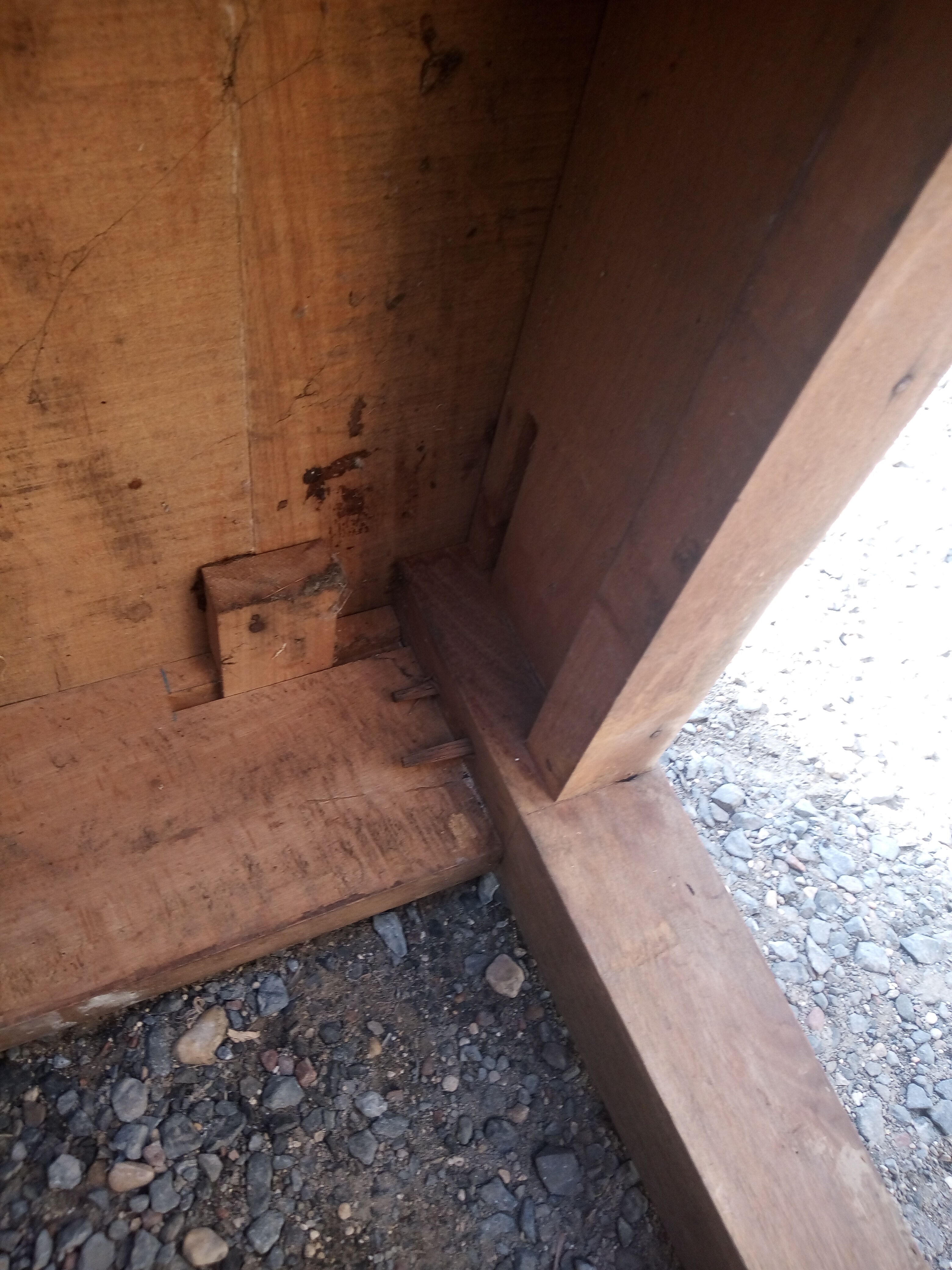 Farm table with a drawer