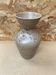 Antique etruscan vase ceramic beige speckled brown vintage