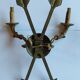 Pair of bronze sconces in Empire House Creation "R.B" 1950/1960