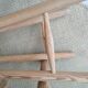 Set of 2 vintage pine stools