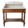 Antique dressing table in wood and marble