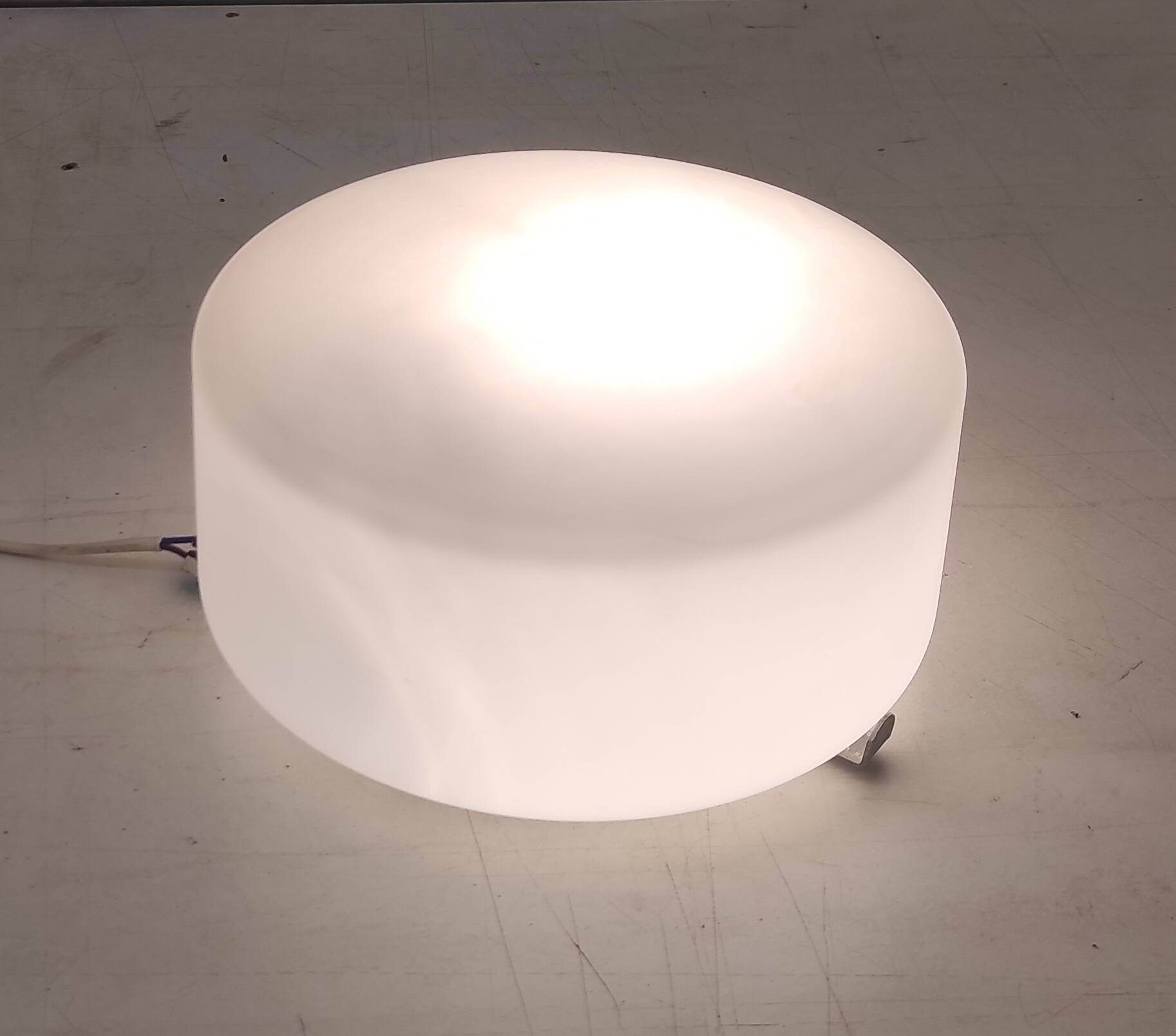 Bauhaus design ceiling light or wall lamp with opaline globe - mid 20th century.
