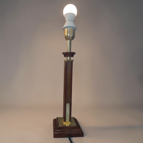 Lampe de table vintage Deschuytener – Monteuse N°17 - Effet écaille de tortue