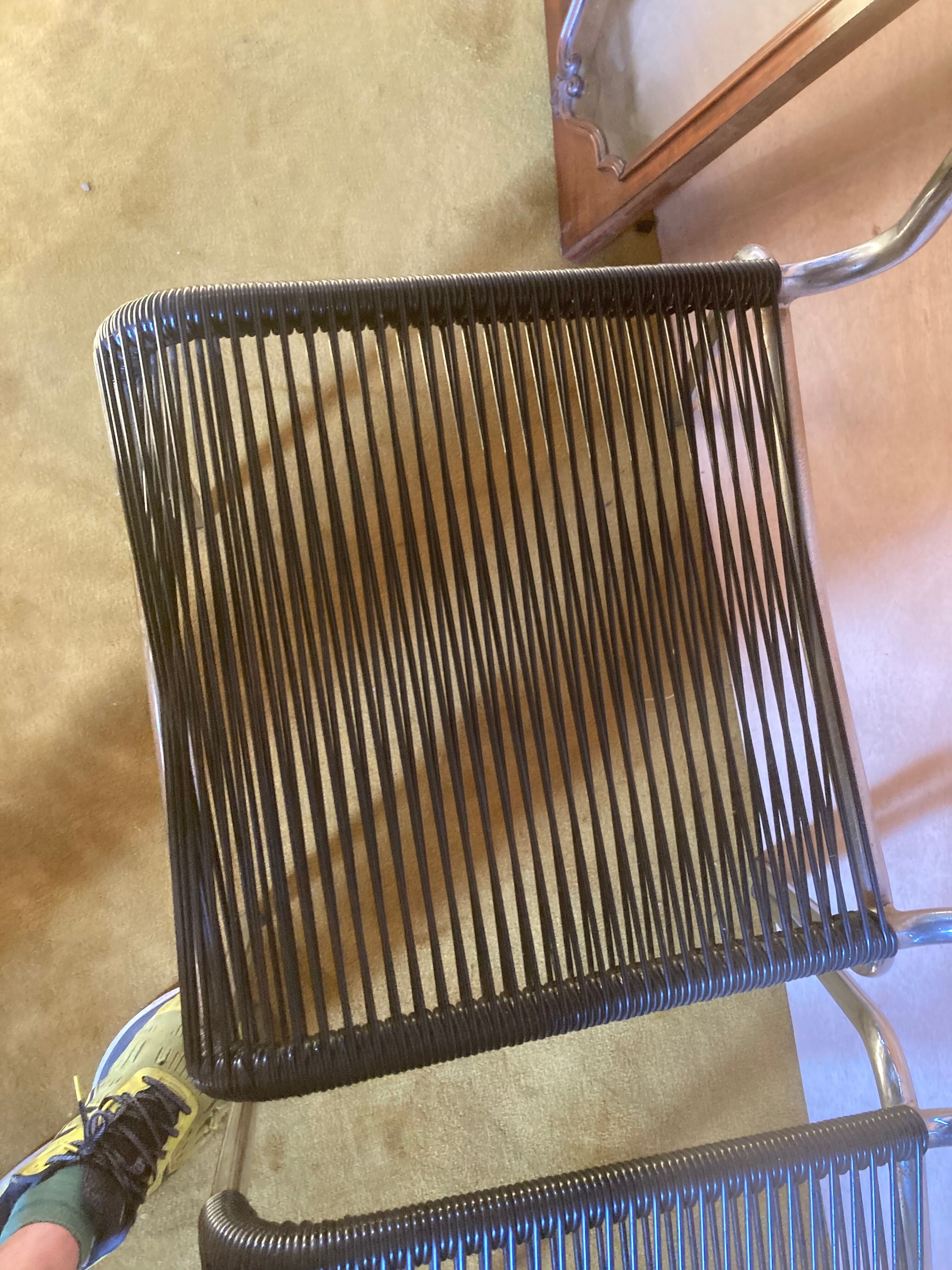 Paire de chaises scoubidou
