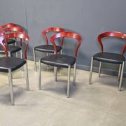 Vintage Lotus chairs by Hartmut Lohmeyer for Kusch & Co., 1970s, set of 6