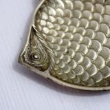 Vintage brass fish-shaped pocket tray