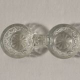 Salière vintage en verre clair