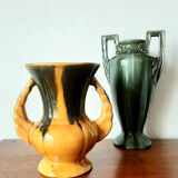 Vase with double ceramic handles 1960