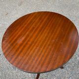 Solid walnut wood tripod side table