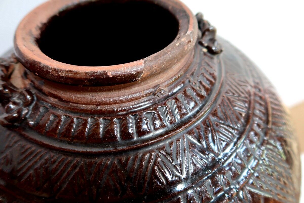 Glazed terracotta panse - 1900